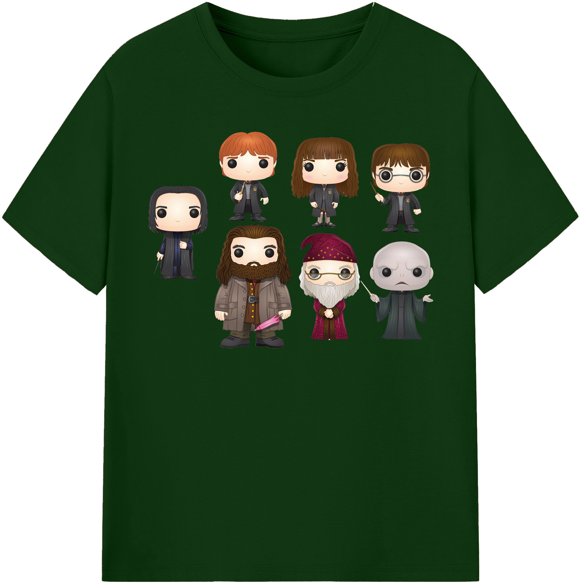 （画像用） Harry Potter ハリー・ポッターシリーズ 綿100％半袖Tシャツ（フロントプリント）